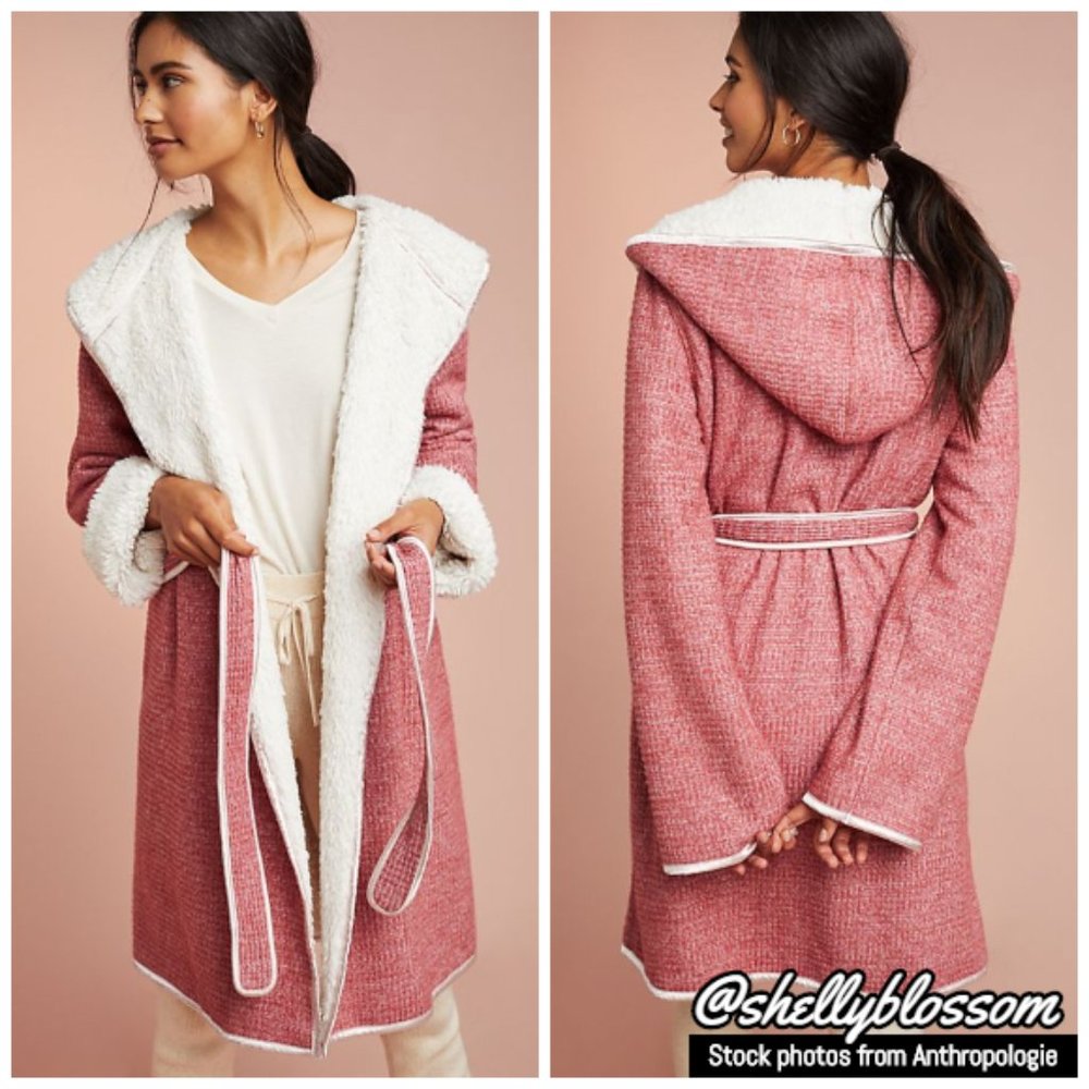 NWT Anthropologie Snow Day Robe by Pure + Good